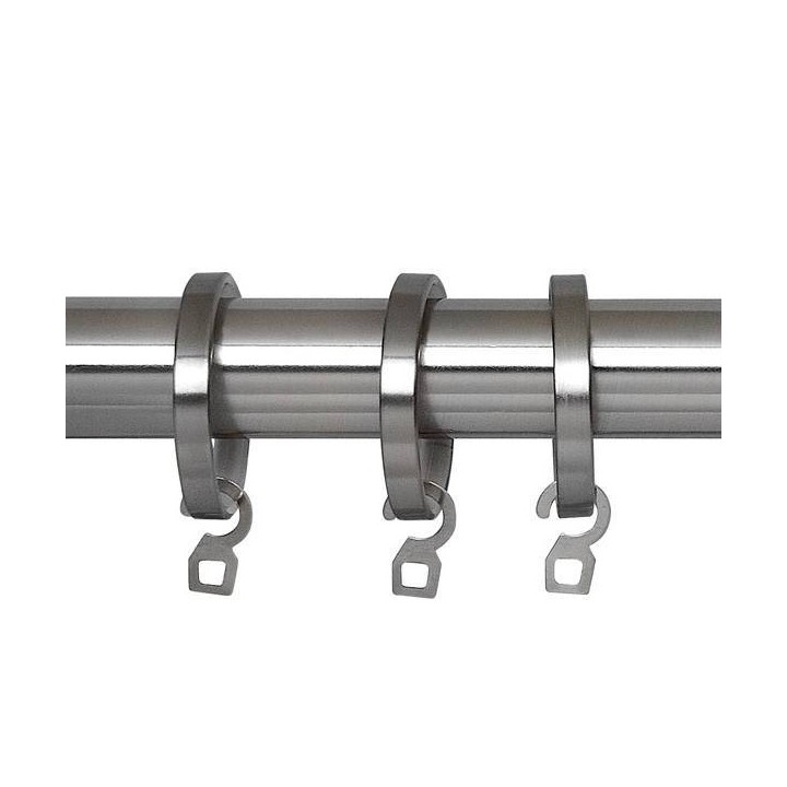 Pack 10 anillas planas con silenciador Infinity acero ø19 mm
