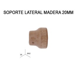 SOPORTE LATERAL DE MADERA Ø20MM
