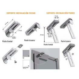 SOPORTE INSTALACIÓN SIN AGUJEROS
