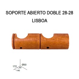 SOPORTE ABIERTO DOBLE 28-28 LISBOA