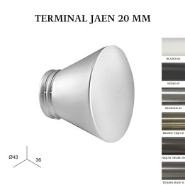 Pack 2 terminales jaén zirconio ø20mm