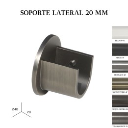 Pack 2 soportes laterales zirconio ø20mm