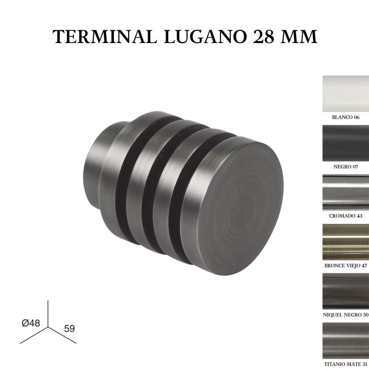 Terminal lugano ø28mm