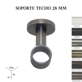 Soporte de techo zirconio ø28mm