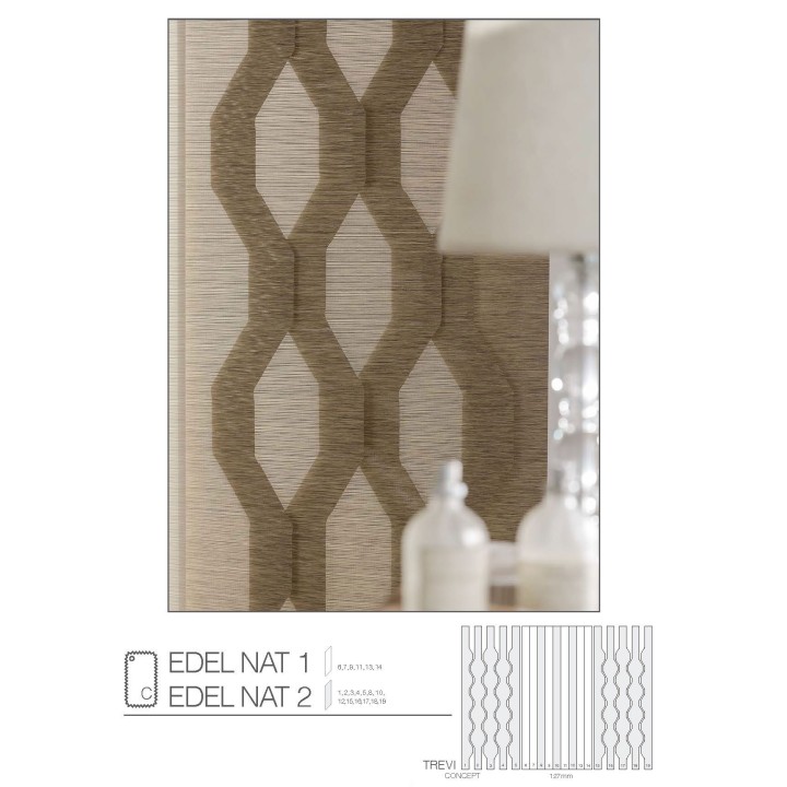 Cortinas verticales con ondas 127mm trevi-c combi