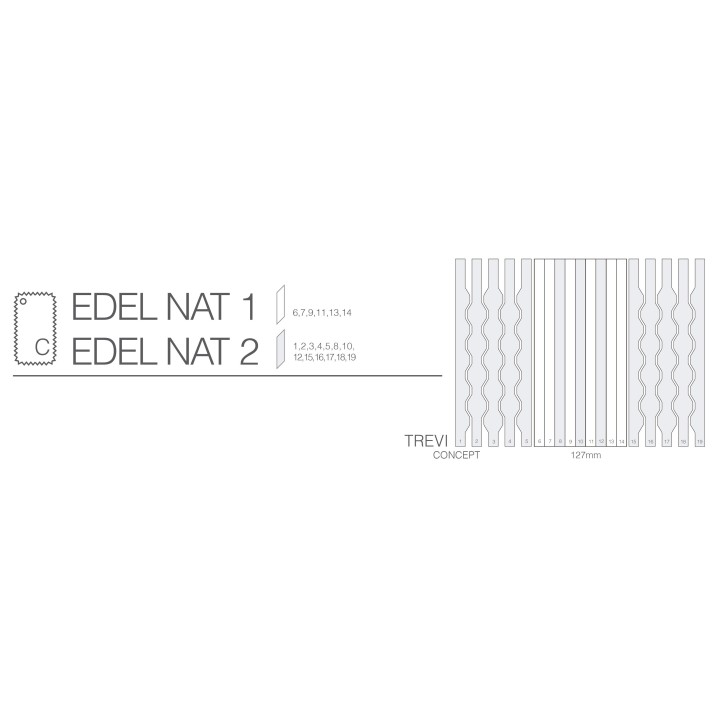 Cortinas verticales con ondas 127mm trevi-c combi
