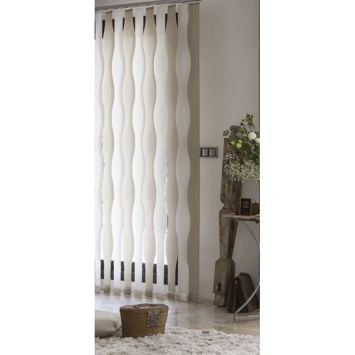 Cortinas verticales ondas 127mm violetta-b combi