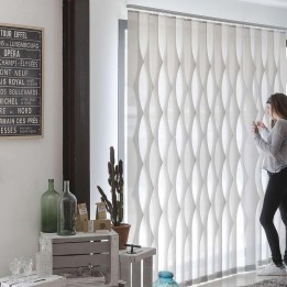 Cortinas verticales con formas 127mm elba-b combi