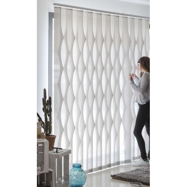 Cortinas verticales con formas 127mm elba-b combi