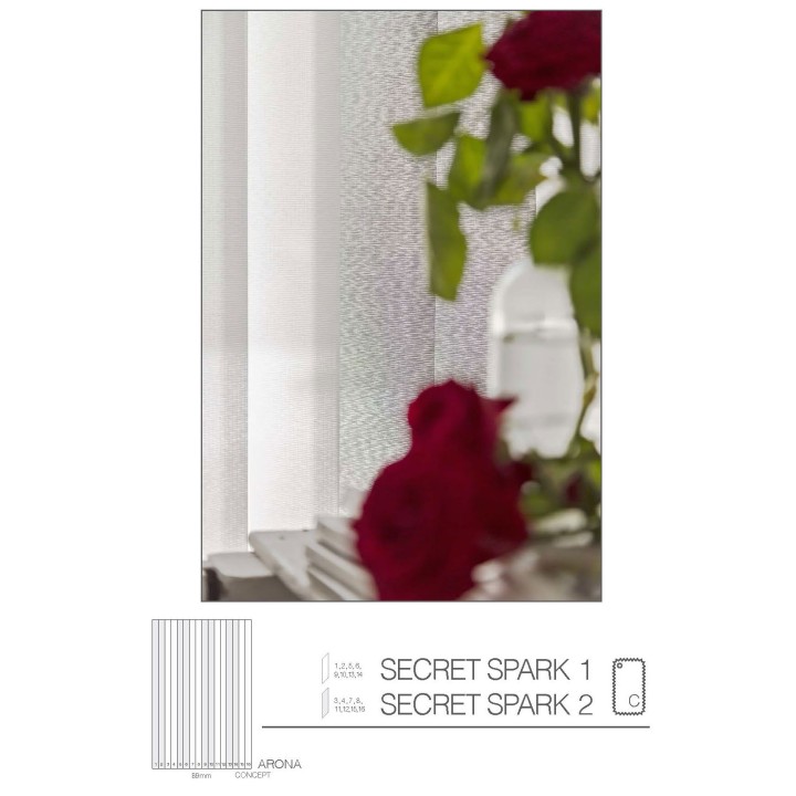 Cortinas verticales destiny 89mm arona-c combi