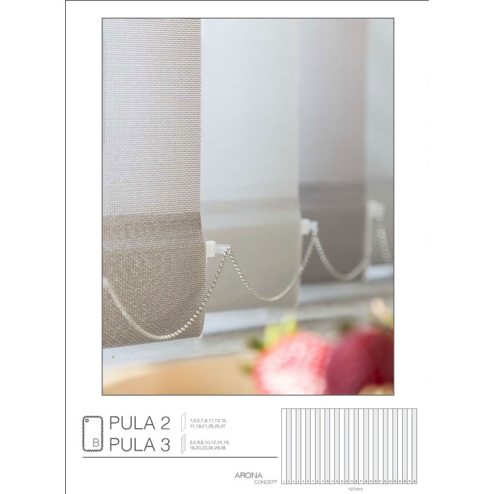 Cortinas verticales a medida 127mm arona-b combi