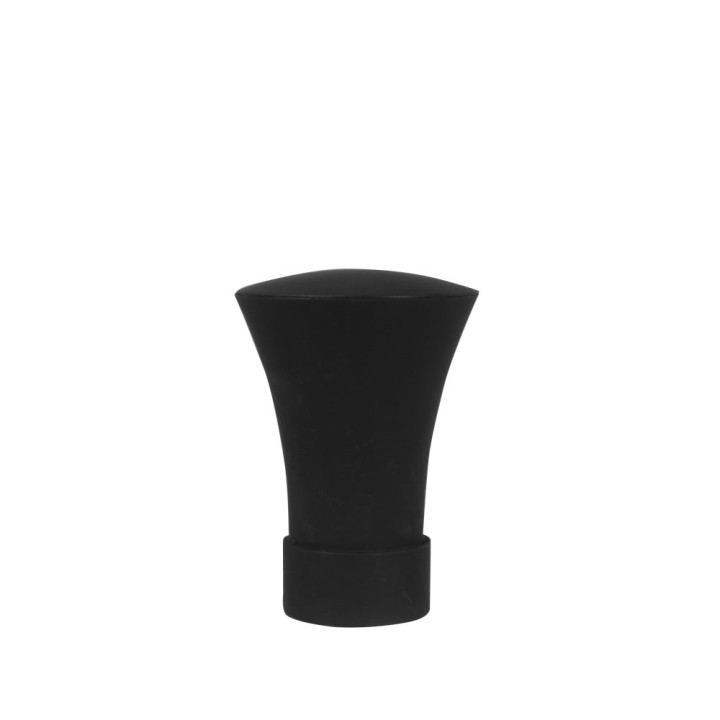 Barra negra de cortina 19 cm