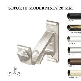 Soporte modernista forja de ø28mm