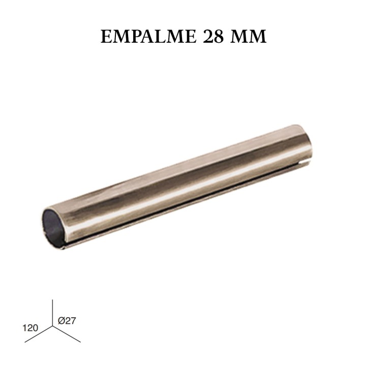 Empalme (bicromatado) forja ø28mm