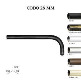 Codo forja ø28mm