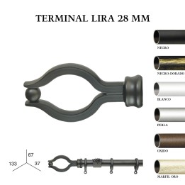 Terminal lira forja de ø28mm