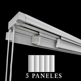 Riel de Panel Japonés de 5 lamas
