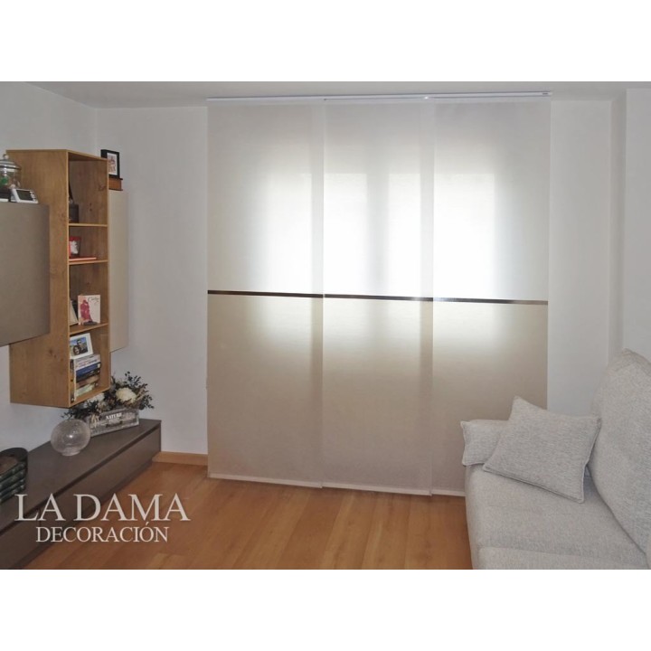 Riel de Panel Japonés de 3 lamas