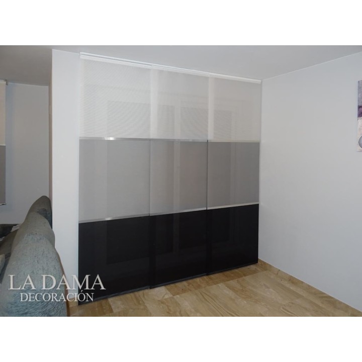 Riel de Panel Japonés de 3 lamas
