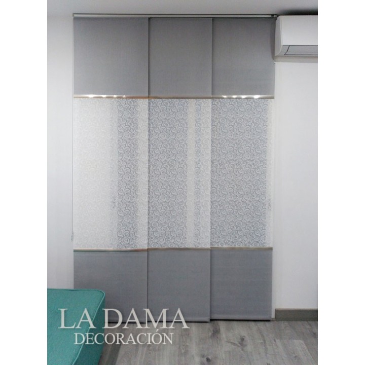 Riel de Panel Japonés de 3 lamas
