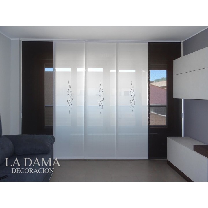 Riel de Panel Japonés de 5 lamas
