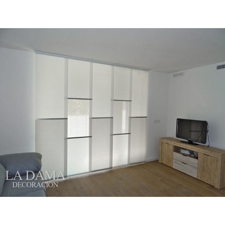 Riel de Panel Japonés de 5 lamas