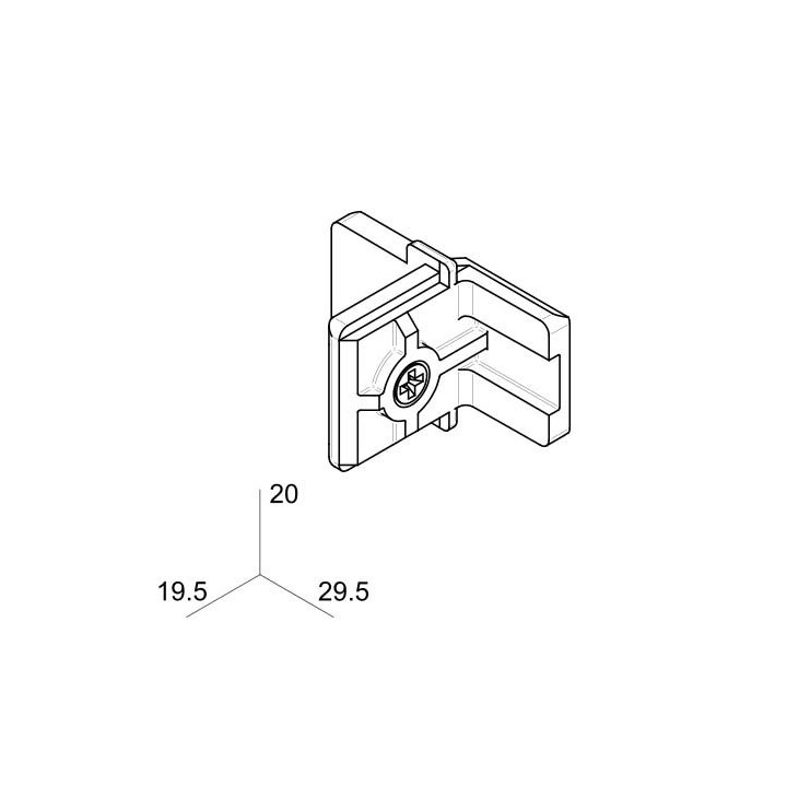 Tope T panel japonés - sistema Chyc