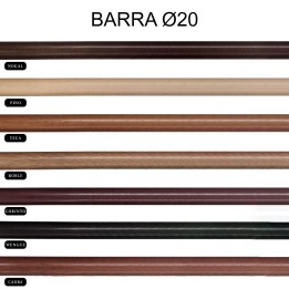 Barras para Cortinas de MADERA de 20 MM