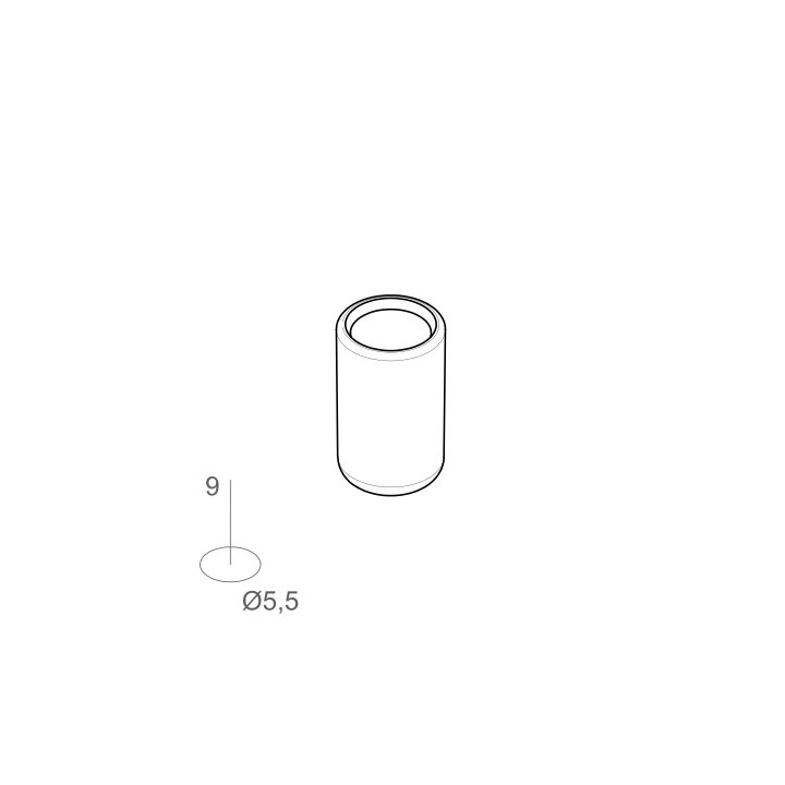 Tapón varilla estor Ø4mm