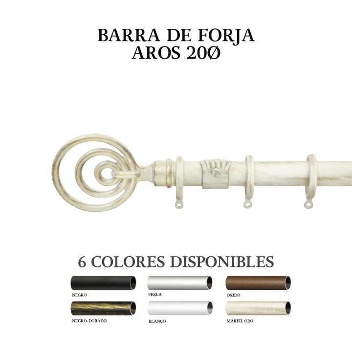CONJUNTO BARRA AROS FORJA 20