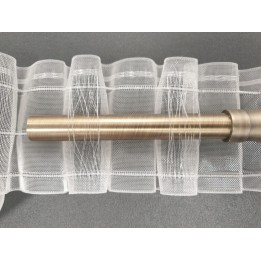 Cinta fruncidora con pasabarras transparente 10 cm | CortinaJoven