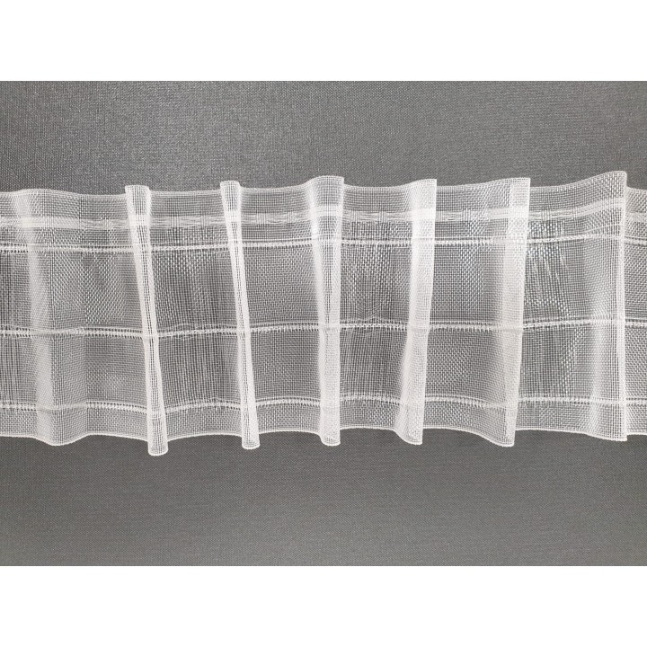 Cinta fruncidora con pasabarras transparente 10 cm | CortinaJoven