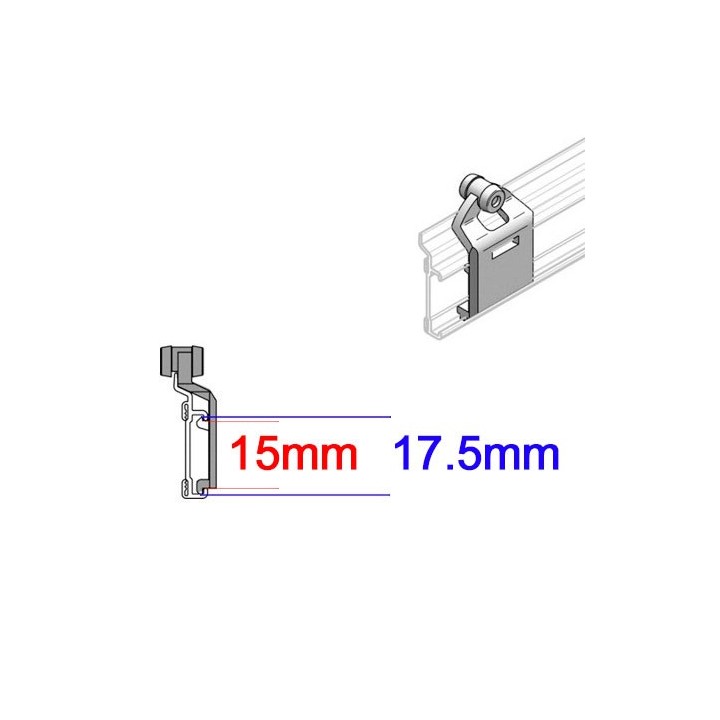 Corredera portatelas con rueda panel japones - sistema Chyc