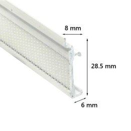 Perfil portatelas velcrado para panel japonés - Sistema Chyc