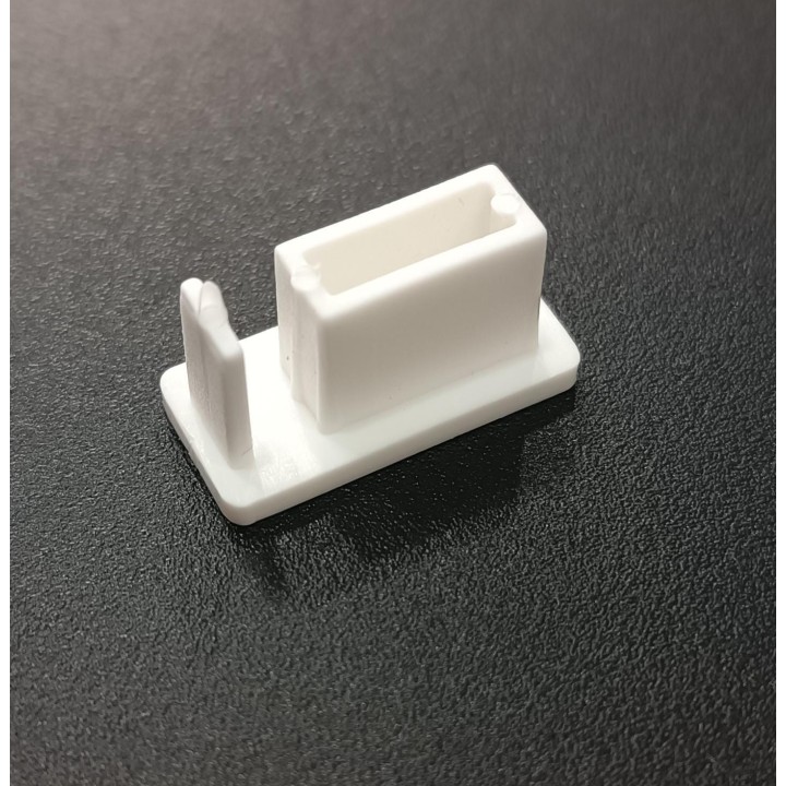Tapa lateral de riel velcrado