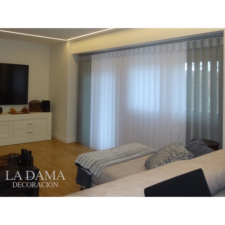 Cortinas Verticales Textiles Duomo Lisos Duo
