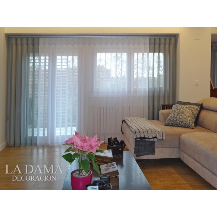 Cortinas Verticales Textiles Duomo Lisos Duo