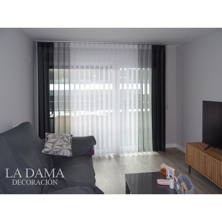 Cortinas Verticales Textiles Duomo Lisos Duo