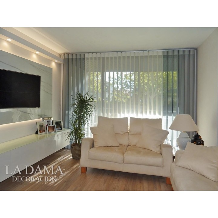 Cortinas Verticales Textiles Duomo Lisos Duo