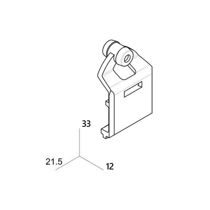 Corredera portatelas con rueda panel japones - sistema Chyc